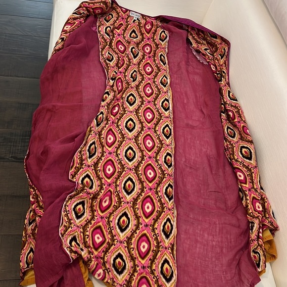 SILKY VELVET MAXI CARDIGAN DRESS FREE SIZE - Picture 11 of 13